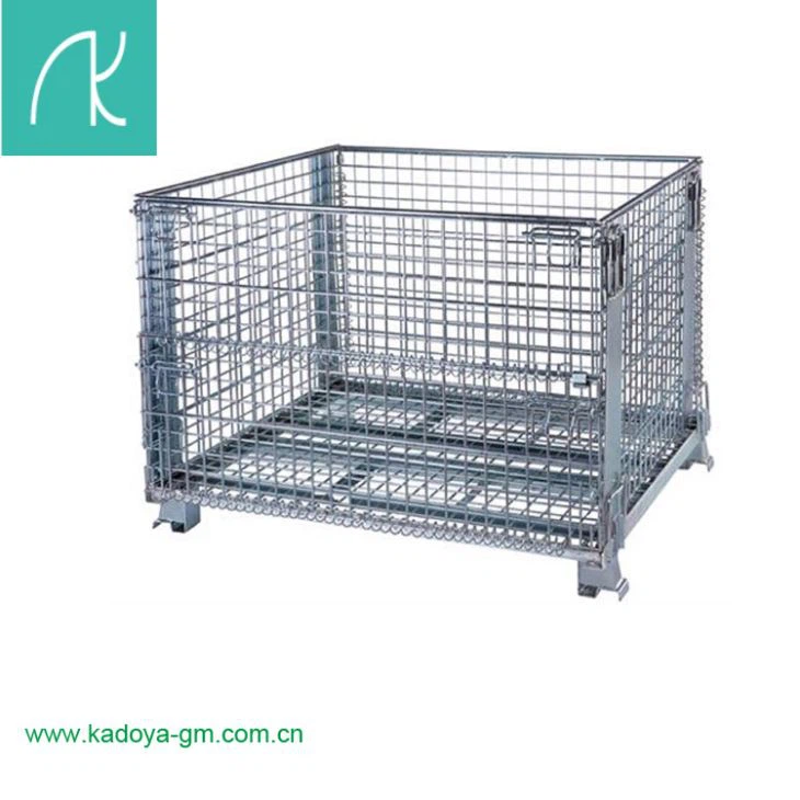 חם לטבול Galvanizing קווי רשת אחסון כלוב